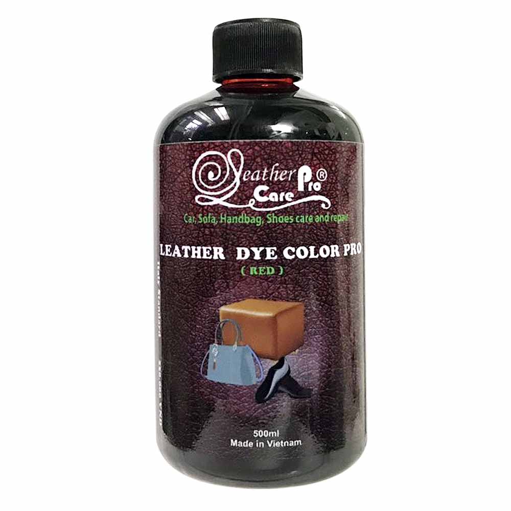 Màu nhuộm da bò, màu nhuộm ghế da ô tô – Leather Dye Color Pro (Red)